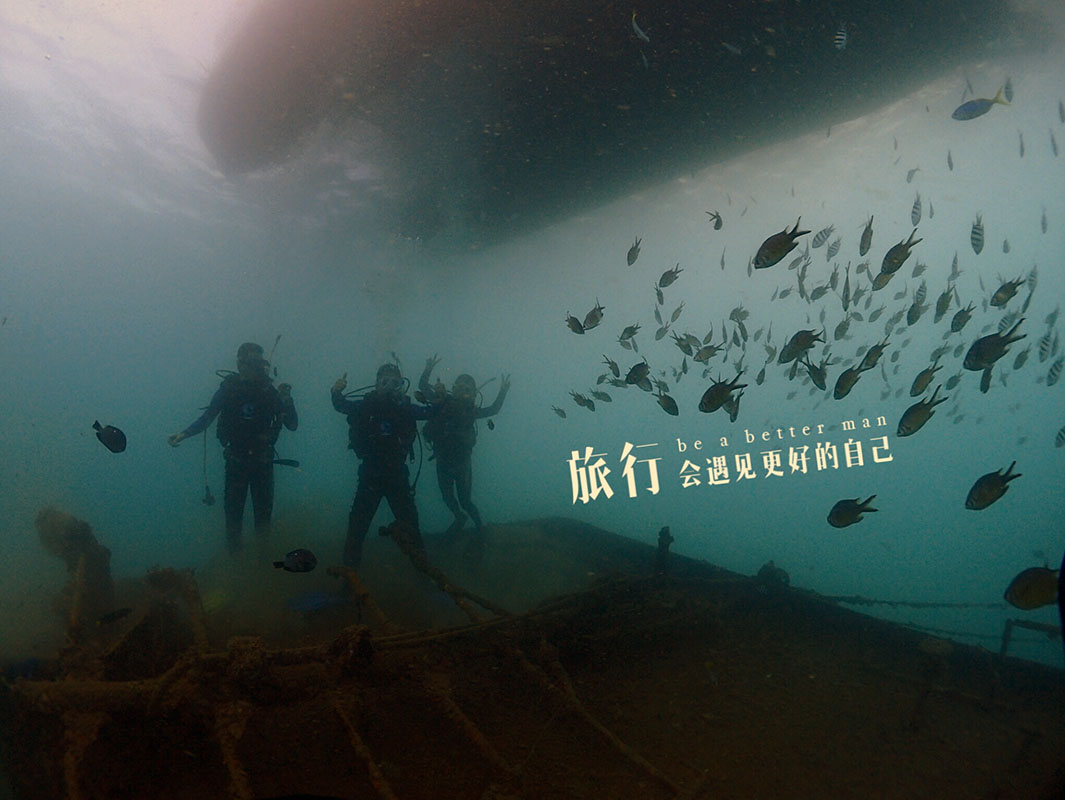 除了俯瞰大地的飛翔，還有潛入海底的翱翔。